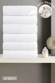 6'lı Büyük Banyo Havlusu - 90x150 Cm, 650gr, %100pamuk, Spa Ve Otel Havlusu, Günlük Kullanıma Uygun - 1