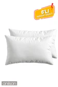 6'lı Beyaz Yastık Kılıfı – 50x70 Cm, %100 Pamuk, Yumuşak Ve Dayanıklı Yastık Kılıfı thumbnail 1