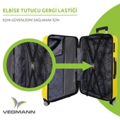 Vegmann Vela Sarı 2'li Valiz Seti Orta Boy ,Kabin Boy - 3