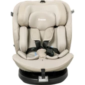 Ultimate 360 ° Dönebilir Yatabilir 0-36 Kg Deri Oto Koltuğu ISOFIX/SIP/LATCH Bej thumbnail 2