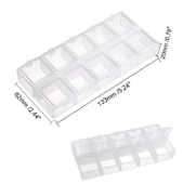 Organizer Malzeme Kutusu 10 Bölmeli Şeffaf PBB040-17 (#22) Setbox 13x5,5x2mm - 1