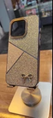 İPHone 16 Pro Uyumlu Taşlı Kurdele Figürlü Karbon Kılıf Darbe Korumalı Kapak - 1