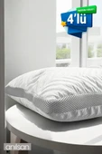 4'lü Klimalı Ortopedik Yastık - Yumuşak ve Hava Kanallı 50x70 cm, 700 gr Premium Silikon - 1