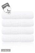 4'lü Greek Beyaz Banyo Havlusu - 70x140 Cm, 490 Gr, %100pamuk, Spa Ve Otel Havlusu - 3
