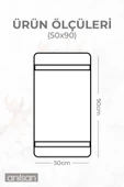 6'lı Beyaz Bordürlü El Havlusu - 50x90 Cm, 250 Gr, %100 Pamuk, Spa Ve Otel Havlusu - 4