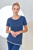 Pjs 24200 Kadın Puantiyeli Yarım Kollu Pijama Takım - 5
