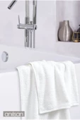 50'li Beyaz Banyo Havlusu - 70x140cm, 490gr, %100pamuk, Spa Ve Otel Havlusu, Günlük Kullanıma Uygun thumbnail 4