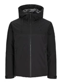 Jack Jones Erkek Su Geçirmez Softshell Siyah  Geçiş Ceketi 12260486S - 1