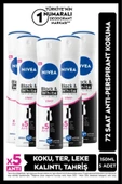 Nivea Invisible Black&White Clear Kadın Deodorant 5 x 150 ML - 1