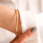 11 gr (gram) 22 Ayar İşçiliksiz Baget Bilezik thumbnail 2