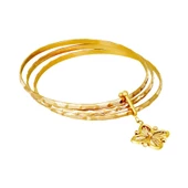 30 Gr  22 Ayar Altın Taraklı Baget Charm Bilezik thumbnail 2