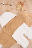 Kız Erkek Bebek Krem Peluş Lüks Anakucağı Kundak STL6785 - 4