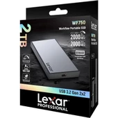 LEXAR 2TB PROFESSIONAL WORKFLOW PORTABLE SSD LPWF7502T-2ANGL USB 3.2 SSD HARİCİ DİSK - 6