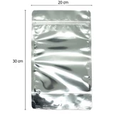 Doypack Pencereli Metalize Kilitli Kese Kağıdı - 1000 Gramlık - 20x30x8 Cm. - 60 Adet - 2