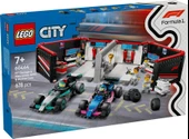 LEGO City 60444 F1 Garage and Mercedes-AMG and Alpine Cars - 1