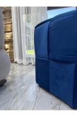 Holm Ev Design Özel Kare Örgü Kadife Silinebilir Kumaş Puf - 3