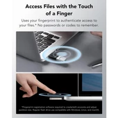 LEXAR 256GB JUMP DRIVE FINGERPRINT F35 PRO LJDF35P256G-RNBNG USB 3.2 BELLEK thumbnail 3