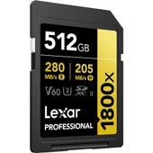 LEXAR 512GB PROFESSIONAL 1800X LSD1800512G-BNNNG SDHC HAFIZA KARTI - 2