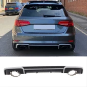 A3 2013-2016 HATCHBACK İÇİN UYUMLU RS3 DİFÜZÖR (NORMAL TAMPON İÇİN) - 1