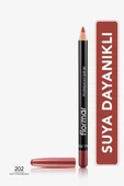 Flormar Suya Dayanıklı Dudak Kalemi (BORDO) - Waterproof Lipliner - 202 Soft Pink Brown - 8690604111022 - 1