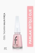 Flormar Klasik Parlak Bitişli Yüksek Pigmentli Oje-nail Enamel- 077 Lıght Pınk New- 8682536035743 - 1