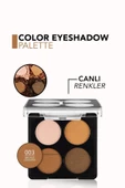 Flormar Mat & Işıltılı Far Paleti - Color Eyeshadow Palette - 003 Bronze Goddess - 8682536051170 - 5