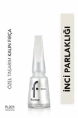 Flormar Sedefli Parlak Oje (Beyaz) - Pearly Nail Enamel - PL201 Luxury White - 8682536035422 - 1