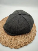 Nokta Desenli Erkek Klasik Kasket Haki Renk - 6