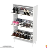 Modilayn VARBİ Kapı Önü 72x 127 x26 cm’ lik 3 Düşer Kapak 6 Göz Raf Bölmeli Ayakkabılık thumbnail 7