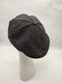 Nokta Desenli Erkek Klasik Kasket Haki Renk - 4