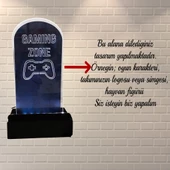 Veraart Kişiye Özel Işıklı Kulaklık ve Telefon Standı Pleksi Oyuncu Kulaklığı ve Telefon Tutucu - 11