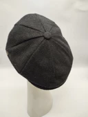 Nokta Desenli Erkek Klasik Kasket Siyah Renk - 4