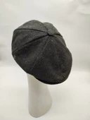 Nokta Desenli Erkek Klasik Kasket Haki Renk - 8