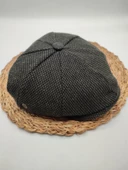 Nokta Desenli Erkek Klasik Kasket Haki Renk - 1