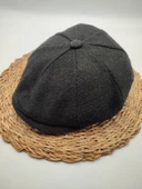 Nokta Desenli Erkek Klasik Kasket Siyah Renk - 2