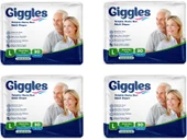 Giggles Yetişkin Hasta Bezi Large 30 lu 4 Paket 120 Adet - 1