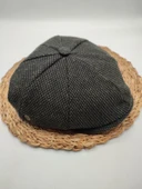 Nokta Desenli Erkek Klasik Kasket Haki Renk - 5