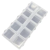 Organizer Malzeme Kutusu 10 Bölmeli Şeffaf PBB040-16 (#21) Setbox 8,5x4x2mm - 1