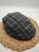 Arkası Lastikli Klasik Kasket Siyah Renk - 4