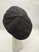 Nokta Desenli Erkek Klasik Kasket Siyah Renk - 8