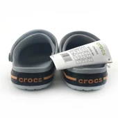 ÇOCUK CROCS CROCBAND ICONİC COMFORT GRİ TURUNCU thumbnail 3
