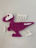 T-Rex Dİnazor Çocuk Okul Kreş Eğitici Öğretici Sevimli Puzzle - 1