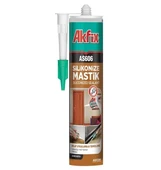 Akfix Silikonize Mastik Antrasit Gri 500gr thumbnail 1