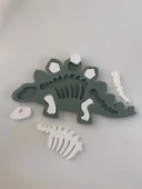 Stegosaurus Dinazor Çocuk Okul Kreş Eğitici Öğretici Sevimli Puzzle - 1