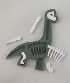 Brachiosaurus Dinazor Çocuk Okul Kreş Eğitici Öğretici Sevimli Puzzle - 2