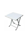 Plastik Beyaz Katlanabilir Masa 60x60 - 1