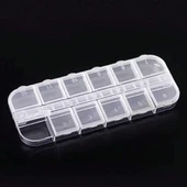 Organizer Malzeme Kutusu 12 Bölmeli Şeffaf PBB040-13 (#18) Setbox 13x5x1,5mm - 2