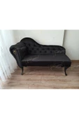 Dekoratif Bihter Koltuk Josefin  Puf 110 cm SiyahAyak - 1