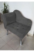 Yeni Model Tekli Köşe Koltuğu Josefin Bench Gümüş Ayak - 1