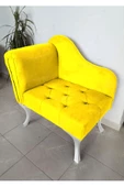 Yeni Model Tekli Köşe Koltuğu Josefin Bench Beyaz Ayak - 1